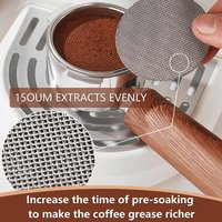 Reusable Coffee Filter Stainless Steel 51/53/58mm Espresso Puck Screen 150μm Coffee Filter Mesh Plate Coffee Filter Coffee Tool