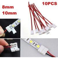10Pcs Cable 2 Pin LED Strip Connector 3528/5050 Single Color Adapter Useful