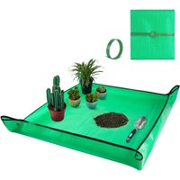 Multi-Purpose Foldable PE Plant Repotting Mat Waterproof Gardening Potting Pad Flower Pots Transplanting Mat for Planting Soil