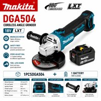 Meuleuse d'angle sans fil Makita DGA504 18V LXT sans balais 125mm, outil électrique (machine nue), livraison rapide depuis l'entrepôt local UE, compatible avec les batteries BL1830 BL1840 BL1850