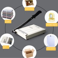 Heavy Duty A4 Paper Cutter Metal Base Precise Cuts A5 Paper Guillotine Manual Professional Paper Card Trimmer Office