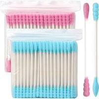 100/500pcs Cotton Swabs Spiral Head Double Headed Cotton Swabs Soft Cosmetic Cotton Sticks For Makeup Cleaning Removing Tools