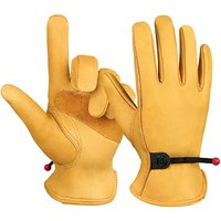 Cowhide Motorcycle Gloves Breathable Full Finger Racing Gloves Outdoor Sports Protection Hunting Multipurpose Working Gloves