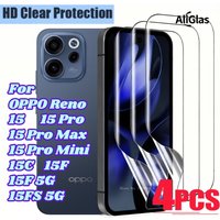 4pcs Water Gel Ultra-Clear Protective Film for OPPO Reno 15 Pro Max 15 Pro Mini Glossy Screen Protector For Reno 15C 15F 15FS 5G