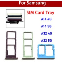 Dual Card Micro Nano SIM Card Holder Tray chip slot drawer Holder Adapter Socket For Samsung A14 4G 5G A145 A146 A32 5G A326