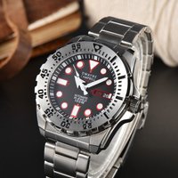 44mm automatic mechanical watch with NH36 movement, dual calendar function, water-resistant, sapphire glass, trendy wristwatch