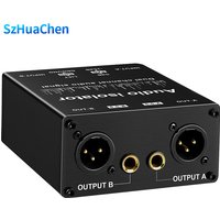 Multi-functional XLR Audio Isolator RCA Professional Audio Noise Filter 2 Way Passive Audio Isolator Accessories Live Broadcast