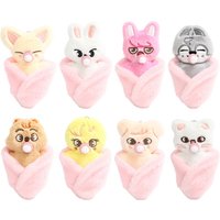 2026 4 inches Skzoo idol support nipple plush doll hanging ornament package decoration keychain toy display piece figurine gift