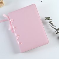 A5 Kpop Photocard Binder with 40 Pack 4-pocket Card Pages PU Leather Photo Album Binder Book for Organizing K-pop Photocards