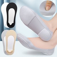 1Pair /3Pair New Boat Sock Plantar Fasciitis Shoes Insole Socks Insoles for Feet Women Shock Absorbing Shoe Sole Invisible