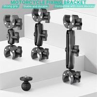 AliExpress BRYNTHORX Camera Double Clip Crab Clamp Motorcycle Bicycle Handlebar Clip For GoPro 11 12 Insta360 One X2 X3 X4 Sports Camera Accessorise