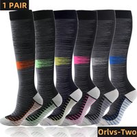 6 Styles Medical Althetic Compression Sock for Men Diabetes Varicose Veins Sports Socks for Running Cycling Travel Flight NS004