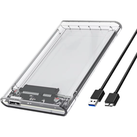 ORICO USB3.0 Type-C 2.5 Inch HDD Enclosure SATA to USB3.0 External HDD Case 5Gbps UASP Tool Free for Computer Accessorie