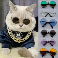 Cute Pet Cat Dog Sunglasses Summer UV Protection Glasses Small Puppy Doll Cosplay Photo Props Outdoor Fashion Pet Eyewear