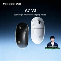 MCHOSE A7 V3 Ultra+ 8K Polling Rate PAW3955 TI Tri Mode Wireless Gaming Mouse 59g Lightweight Nordic 54L15 50000DPI Super Glide