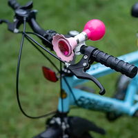 Modern pink PVC bicycle horn - lightweight, easy to install, suitable for mountain bikes and road bikes, air safety alarm