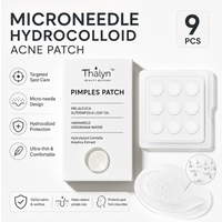 9PCS Micro Dart Blemish Patches White Round Dot Spot Cover Skin Care Patches Individually Foil Packed for Night Use