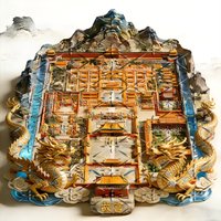 Beijing Forbidden City Metal Embossed Magnetic Fridge Magnet Creative Travel Souvenir Gift