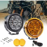 BraveWAY LED-Motorrad-Nebelscheinwerfer mit Stroboskop-Modi, Motorrad-Zusatzlicht für BMW R1200GS F800GS F700GS F650 K1600