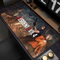 Xxl Mouse Pad Gamer R-Resident Evil 4 Pc Cabinet Game Keyboard Desk Mat Computer Gaming Accessories Leon S. Kennedy Big Mousepad
