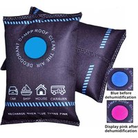 Reusable Silicone Dehumidifier Bag Cabinet Moisture Absorber Dampness Preventer Drying Bag Car Interior Accessories