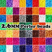 2.6MM 1000Pcs Fuse Beads Kit hama Perler beads Pixel Art DIY Puzzle for Children Iron beads High Quality Handmade Craft Toy Gift
