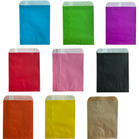 100pcs Colourful Gift Kraft Bags Candy Bread Snacks Food Safe Bags Birthday Gifts Gift Packaging Bags Guest Packaging Bags