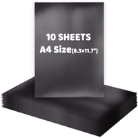 10 Sheets A4 Flexible Magnetic Sheets Non-adhesive 12 Mils Single-Sided Magnetic for Cutting Die Storage & Organization