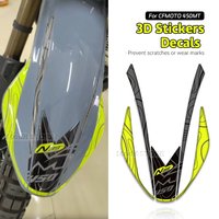 Motorcycle handguard Stickers Panel Decals Tank Pad Side Fuel Oil 3D Stickers protect Front Fender For CFMOTO 450MT 450 MT MT450