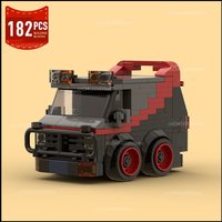 NEW MOC Classic Movie A-Teamed Van Car Building Blocks Special Vehicle Model Ideas Set Truck Bricks assembly Toys Xmas Gift