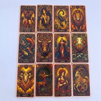 1oz .999 Copper Bar 12Zodiac Constellation Vintage Copper Bar Antique Astrology Art Square Metal Ingot Collectible Souvenir Gift