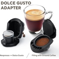 Refill Reusable Capsule Adapter for Dolce Gusto Coffee Capsule Convert Compatible For Genio S Piccolo XS Machine Coffee Accesso