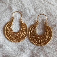 Vintage Bohemian Style Hollow Floral Pattern Pendant Earrings For Women Creative Design Fashion Earring Party Jewelry Gifts