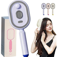 New Steam Hair Brush Anti-Tangle Frizzy 3in1 Rechargeable Air Cushion Comb Electric Essential Oil Spray Air Cushion Massage Comb