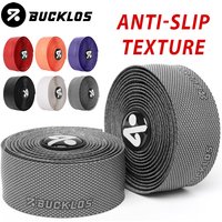 AliExpress BUCKLOS Road Bike Handlebar Tape Anti-Slip Damping Bicycle Handle Belt Wraps with Bar End Plugs Bike Bar Tape Cycling Accessory