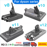 For Dyson V8 V10 V11 V12 12800mAh 21.6V/25.2V battery replacement Dyson V8 vacuum handheld vacuum cleaner Dyson V11 battery