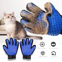 TPR Pet Deshedding Gloves Waterproof Hair Removal Mitt for Dogs Cats Bath Brush Massage Shedding Control Pet Grooming