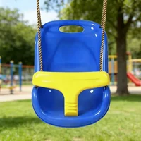 2-in-1 Baby Swing Baby Cradle Indoor Outdoor Garden Plastic Swing Hanging Chair Safe Durable Children's Toys Interactive Game