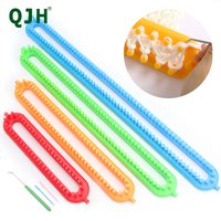 Rectangle Plastic Knitting Looms Scarf Hats Making Tools DIY Crocheting Handmade Craft Lovers - 26/36/47/58cm Long for Beginner