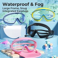 Children's Swimming Glasses, Large Frame, HD Vision, Vacuum Resistant, Waterproof, for Kids, Various Colors to Choose