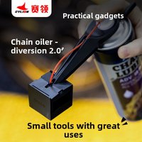 CYLION Upgrade Motorcycle Chain Oiler Spray Lube Oiler Tool Mess-Free Chain Wax Chain Cleaner Attachment Chain Oil Applicator