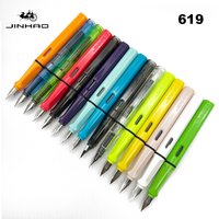 Jinhao 619 Fountain Pen Colorful Writing Calligraphy Pens Luxury Elegant F EF Nib Ink Pen Stationery School Office Supplies