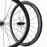 AliExpress NONE Clincher Road Disc Brake Wheels 700c Carbon 50mm Deep 28mm Wide 6 Pawl Hub UD Matte Surface Center Lock Gravel Wheelset