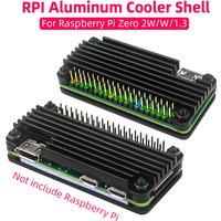 Raspberry Pi Zero 2 W Aluminum Cooler Case Armored Shell with Silicone Pad Passibe Cooling Heatsink for Pi Zero 2W W 1.3