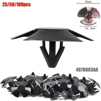 25/50/100pcs Car Clips Hood Insulation Retainer Clamps Trunk Clip Hood Insulation Cotton Fasteners For Dodges 4878883AA