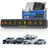 MICTUNING 2026 MS-W New Series 8Pods Wireless Switch Panel Slim Design with RGB Auto-Dimming Backlight Illumination Control