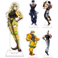 16CM Anime JoJo's Bizarre Adventure Cosplay Acrylic Figure Stand Plate Higashikata Josuke Jonathan Joestar Ornaments Gifts