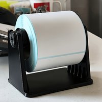 3D Printed Paper Spool Stand, Width Adjustable Label Roll Rack, Practical Holder for Thermal Printers