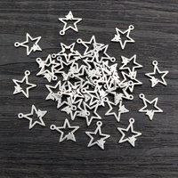 30pcs 13x11mm No Fade Charms 316 Stainless Steel Star Charms handmade Craft pendant Jewelry Making,DIY for necklace