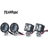 YEAHRUN LED Lights Headlights Spotlight for TRX-4 TRX6 Axial SCX10 Wraith 1/10 RC Crawler Car Upgrade Decoration Parts